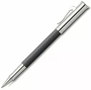 Pluma de bola Graf Von Faber Castell antracita guilloche cincelado (#146710) - Imagen 1 de 2