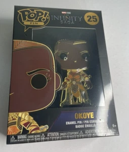 FUNKO POP! PIN - OKOYE 25 ☆ The Infinity Saga ☆ Enamel Pin ☆ NEW - Picture 1 of 2