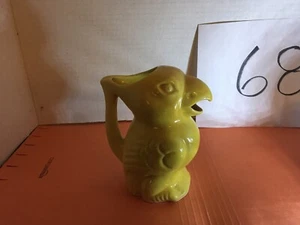 Vintage Japan Ceramic Yellow Parrot Toucan Pitcher or Creamer 6" Box 68 - Picture 1 of 7