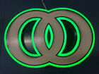 Kool Cigarettes Lighted Display Sign 23" X 17" Tobacco Sign Green Glow Light Up