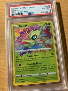 PSA8 Celebi Vivid Voltage 2020 SWSH Pokemon - Bild 1 von 2