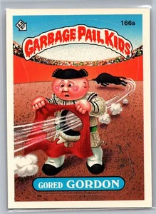 1986 Topps Garbage Pail Kids Series 4 #166a Gored Gordon - Picture 1 of 2