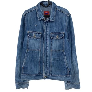 GAS Azul Vaqueros Azules 100% Algodón Chaqueta Denim Talla M - Imagen 1 de 11