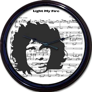 Jim Morrison The Doors Light My Fire 60s Sixties Sheet Music Wall Clock 10" - Picture 1 of 1