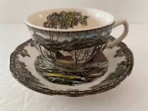 Johnson Brothers Vintage The Friendly Village The Ice House Teetasse Untertasse Set - Bild 1 von 9