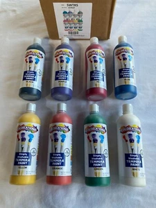 Colorations SWTR5 Simply Washable Tempera Paint 16oz Bottles, 8 Colors - Picture 1 of 7