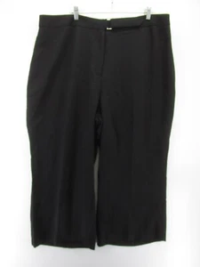 City Chic Pants Women XL Black Cropped Wide Leg Culotte High Rise Trouser NEW - Picture 1 of 11