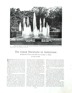 Color Fountains of Longwood Gardens 1929 Pierre S. du Pont Estate Kennett Square - Picture 1 of 2