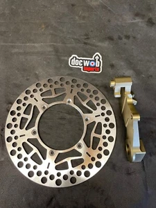 Kawasaki KX125 1999 Doc Wob 240mm oversize KHI rear brake disc and carrier kit - Picture 1 of 6