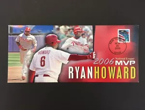 RYAN HOWARD PHILADELPHIA PHILLIES 2006 NATIONAL LEAGUE MVP EVENT COVER - Picture 1 of 1