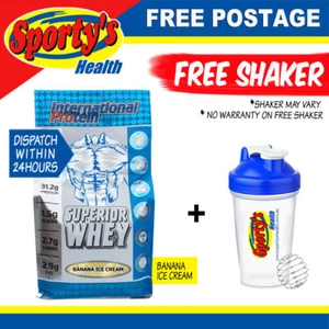 International Protein Superior Whey - 4.55KG (10LB) - Banana - Free Shaker - Picture 1 of 1
