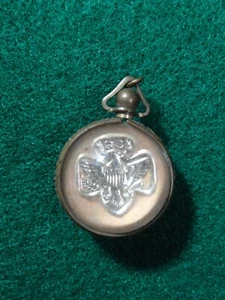 Very Early Girl Scout Scouts Necklace Pendant Genuine Antique RARE Pin 2 Sided - Picture 1 of 13