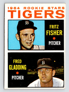 1964 Topps Card #312 Fritz Fisher & Fred Gladding Tigers Rookie Stars, see Video