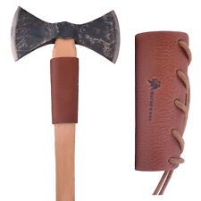 Leather Axe Handle Guard Collar Holster Axe Protector Covers for Double Bit Axe