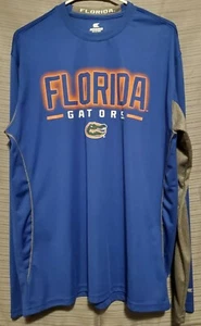 Colosseum Florida Gators Blue & Gray Long Sleeve Polyester T-shirt Men's Size XL - Picture 1 of 5