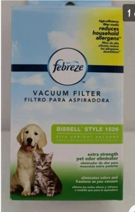Febreze VACUUM FILTER BISSELL STYLE 1526 Extra Strength Pet Odor Eliminator  New - Picture 1 of 2