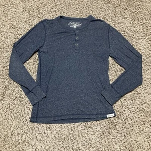 Lucky Brand Herren Henley Hemd Größe Small Blau Langarm 3 Knöpfe - Bild 1 von 6