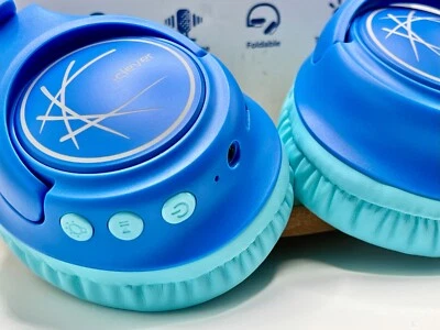 Наушники iClever Kids BTH18 Bluetooth 5.3 светодиодные лампы безопасная громкость совершенно новые! - Изображение 1 из 4