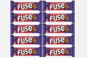 22gx 10 Cadbury Fuse Chocolate Lot of 10 Free Shipping Worldwide - Picture 1 of 4