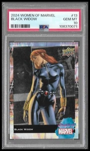 2024 UD Women of Marvel #13 Black Widow - PSA 10 GEM MT - NEW GRADED - Bild 1 von 2
