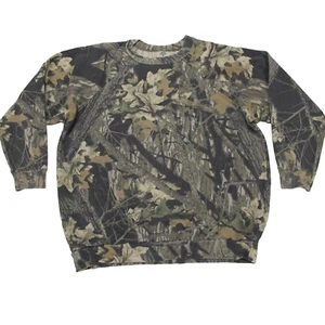 Sudadera De Colección Roble Mossy Para Hombres Grande Ruptura Camuflada AOP Manga Raglán Años 80 DEFECTOS - Imagen 1 de 8