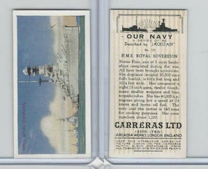 C18-62 Carreras, Our Navy, 1937, #10 HMS Royal Sovereign - Picture 1 of 1