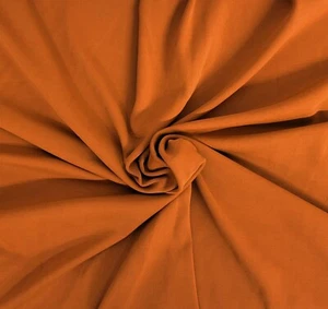 Caramel Nylon Spandex 1x1 Rib Knit Fabric by the Yard 12/21 #06 - Picture 1 of 8