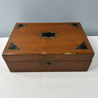 19th Century Victorian Slope/Lap Desk Children's Travel Box - Image 1 of 4