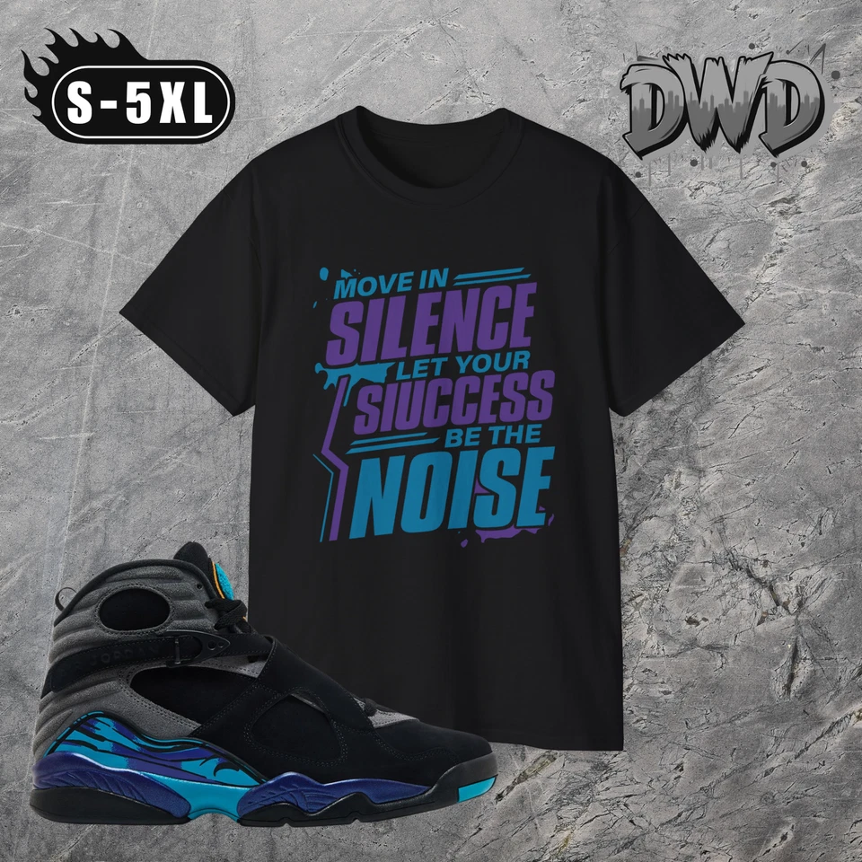 Matching Jordan Sneaker T-Shirt | AQUA 8'S | All Sizes | T-Shirt - Image 1 of 1