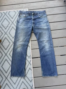 RRL Ralph Lauren DOUBLE RL Vintage 5-Pocket Denim Jeans Size 36 x 32 Made In USA - Picture 1 of 9