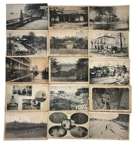 Lot of 15 Antique Early 1900s Postcards Japan RPPC Photo + - Picture 1 of 15