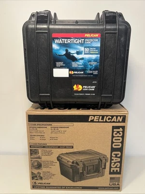 Pelican Case 1300 Estuche Protector Rígido Impermeable a Prueba de Aplastamiento (Negro) NUEVO Foto 1 de 4