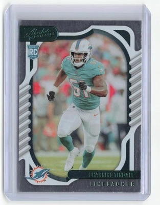 2022 Panini Absolute Green Channing Tindall RC Rookie Miami Dolphins #152 - Image 1 of 2