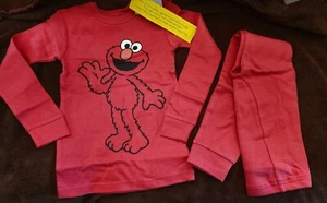 NUEVO CON ETIQUETAS Baby Gap SESAME STREET Rojo ELMO Manga Larga y Pantalones PAJAMA Talla 5 Unisex - Imagen 1 de 2