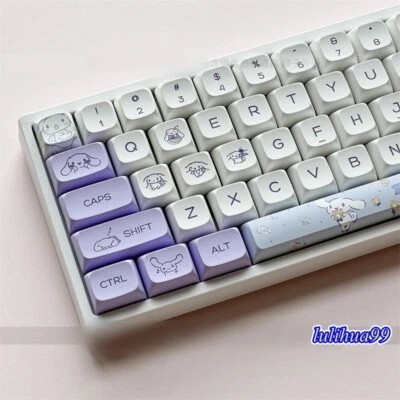 Cute Cinnamoroll Theme Keycaps PBT XDA Height For Cherry MX keyboard - Image 1 of 4