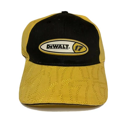 Nuevo Sombrero Dewalt Racing Matt Kenseth Adulto Pequeño Mediano Amarillo Persecución Auténtico Hombres Foto 1 de 4