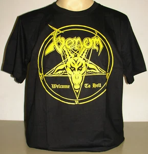 Camiseta Venom Welcome To Hell Talla S M L XL 2XL 3XL Banda de Metal Negro XXL XXXL - Imagen 1 de 2