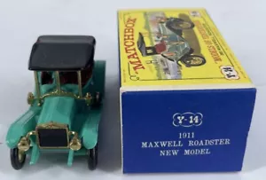 MATCHBOX vintage Models of Yesteryear 1911 Maxwell Roadster Y-14 Mint In Box - Picture 1 of 7