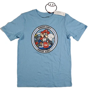 Nintendo T-Shirt Boys Size Small (6-7) Mario Kart Graphic Blue NWT - Picture 1 of 8