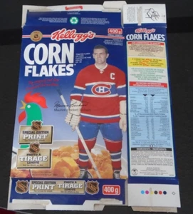 Cereal Box Kellogg's Corn Flakes Maurice Richard LTD Edition Print # 2 Hockey - Picture 1 of 2