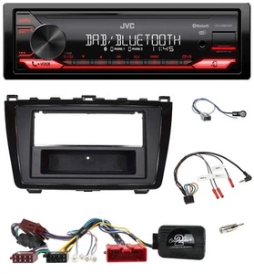 JVC Bluetooth USB DAB Lenkrad Autoradio für Mazda 6 10-12 Klavierlack aktiv - Bild 1 von 10