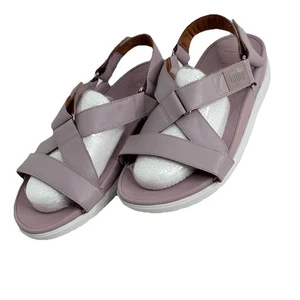 Sandalias FITFLOP para mujer lavanda suelto correa en Z zapatos cómodos púrpura talla 10 - Imagen 1 de 8