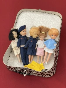 Jouets Anciens Poupées Années 50 60 Avec Leur Valisette ￼ - Picture 1 of 12