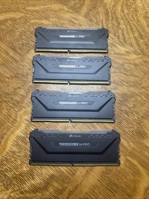 4 Sticks Corsair Vengeance RGB Pro 16GB (2 x 8GB)  (DDR4-3000) Memory... - Image 1 of 4