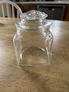 Vintage 3.5” Apothecary Jar with Lid Glass Small - Picture 1 of 6