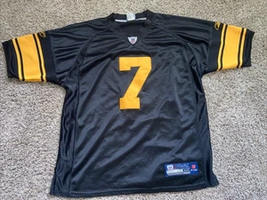 NFL Pittsburgh Steelers Roethlisberger #7 Reebok Jersey Football Men's 50 Black - Picture 1 of 8