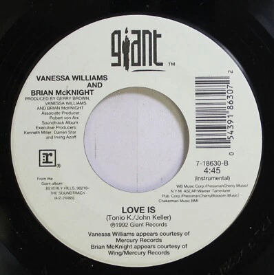 Soundtrack 45 Vanessa Williams & Brian McKnight - Love Is (Beverly Hills 90210) Foto 1 de 2
