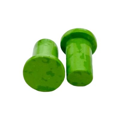 Crystal Body Jewelry Plugs Turquoise Green Custom Sizes 8g-1" - Image 1 of 4