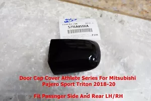 Mitsubishi Pajero Triton 2017-20 Black Handle Cap Athlete Series For Rear Door - Picture 1 of 4
