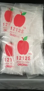 1212-S Original Apple Bags 1/2 Zoll x 1/2 Zoll wiederverschließbar 1.000 Baggies KLAR - Bild 1 von 1